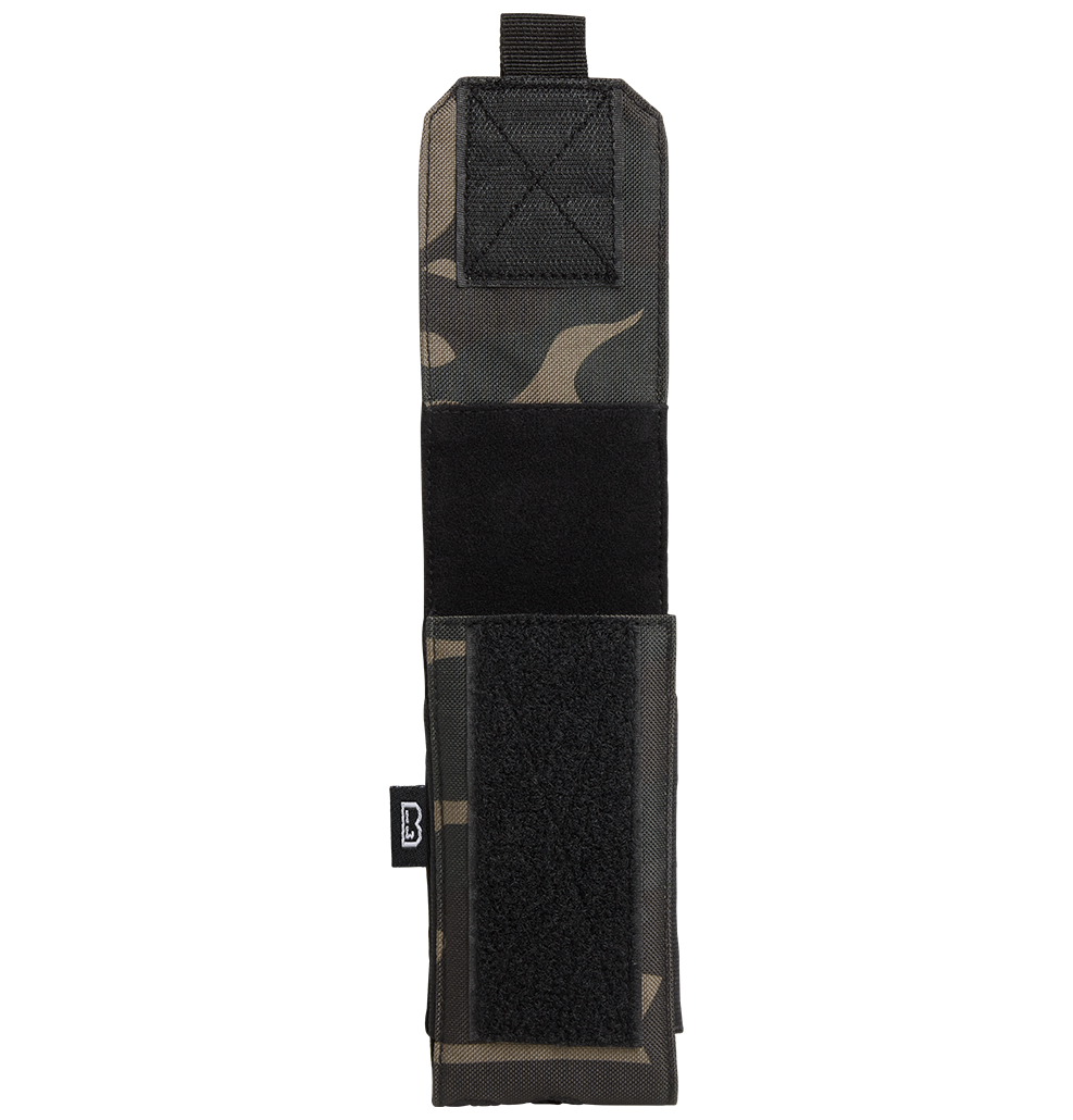 Pochette téléphone Brandit MOLLE grand format doublure souple passages de câble