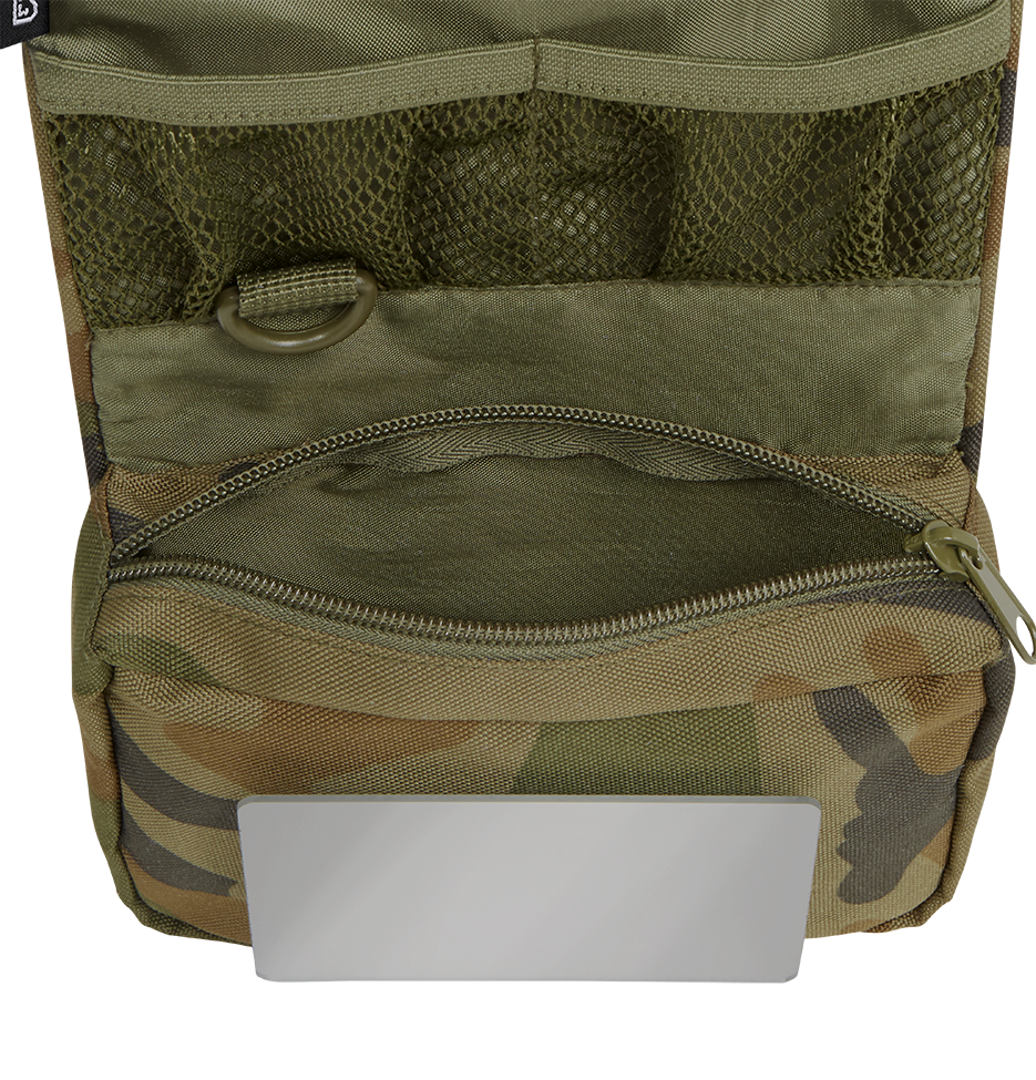 Trousse de toilette Brandit Medium dépliante miroir amovible 13 x 16 x 5 cm 134 g
