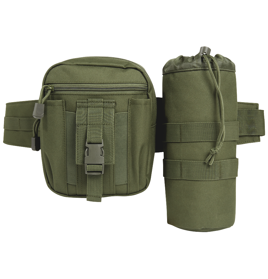 Ceinturon Brandit Allround 4 cm MOLLE avec pochette et porte-gourde amovibles
