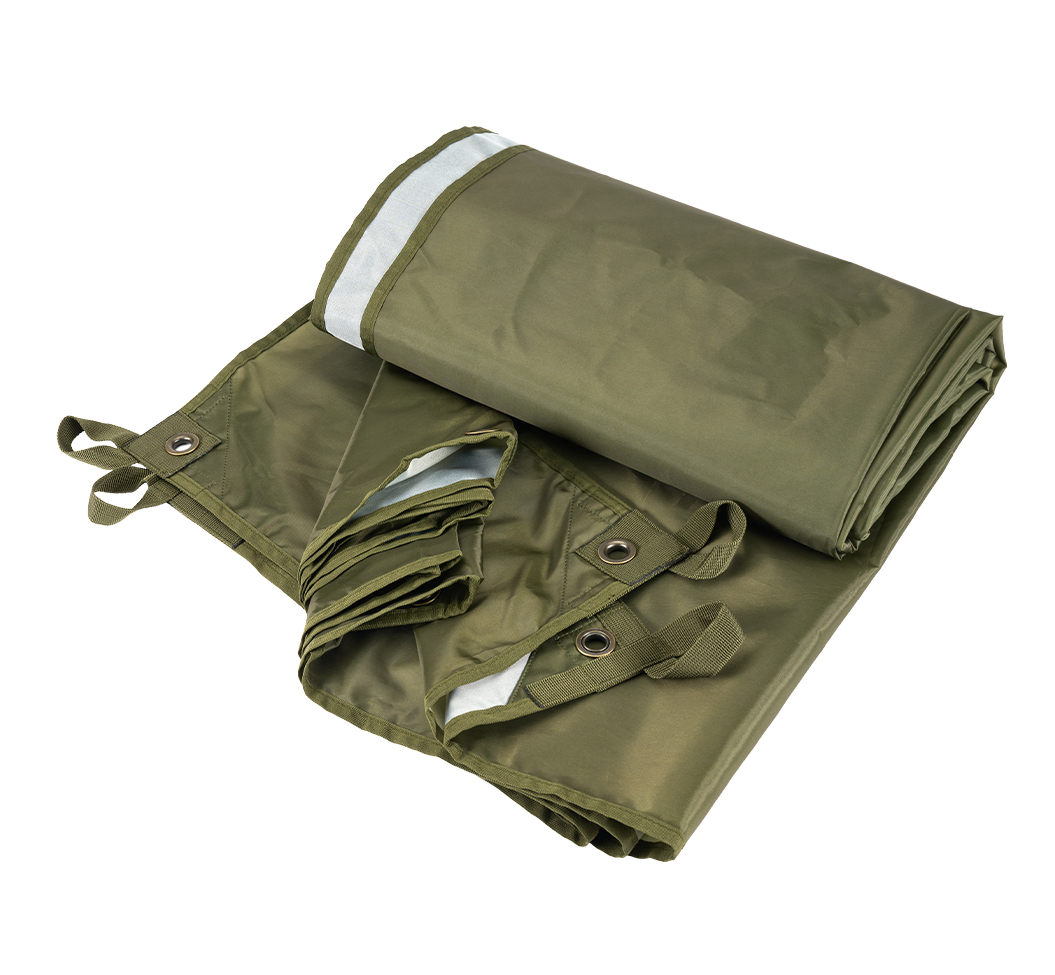 Bâche Brandit Premium 3 x 3 m polyester enduit œillets métal renforcés avec sacs