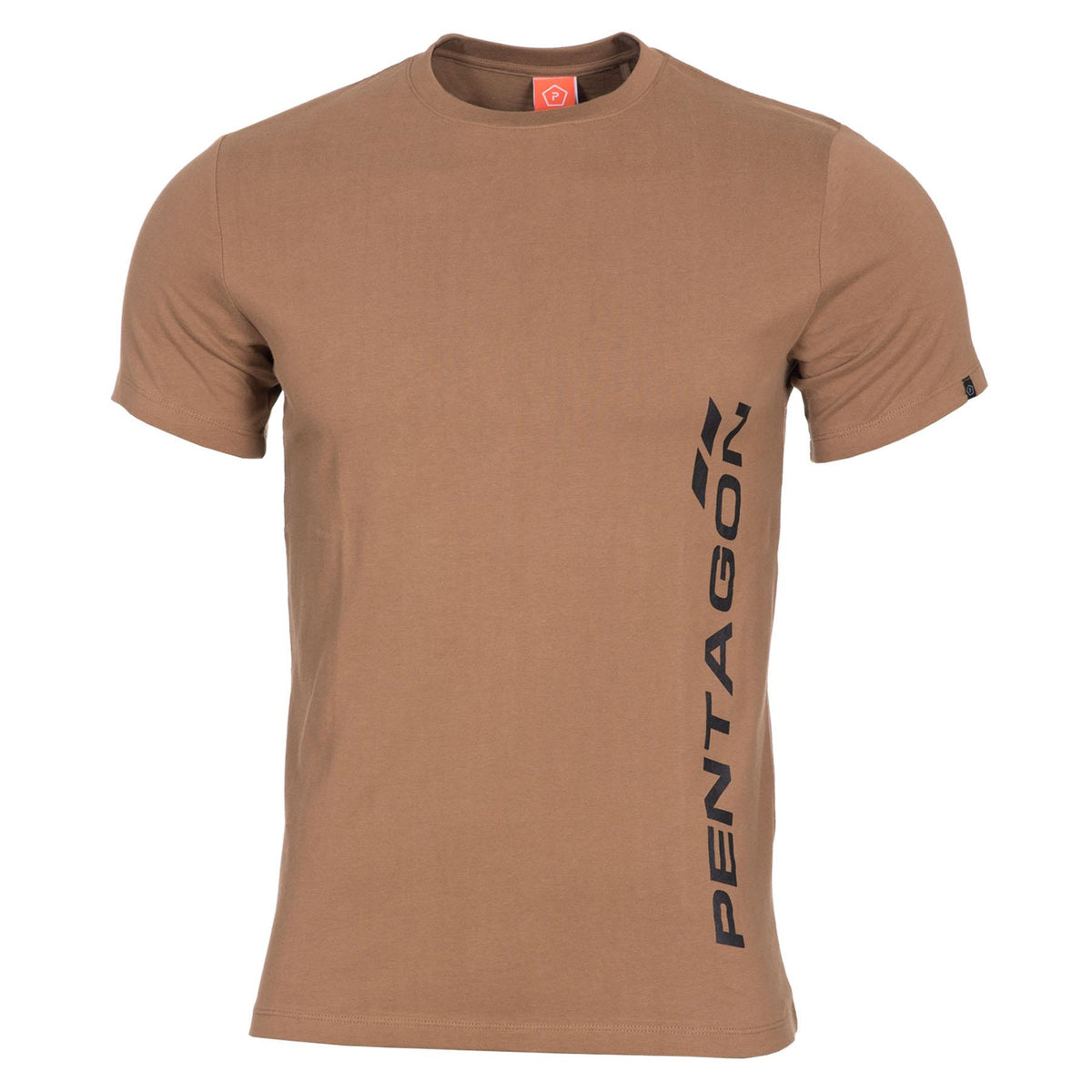 T-shirt imprimé Pentagon Vertical en coton ring-spun 190 g/m² coupe confort