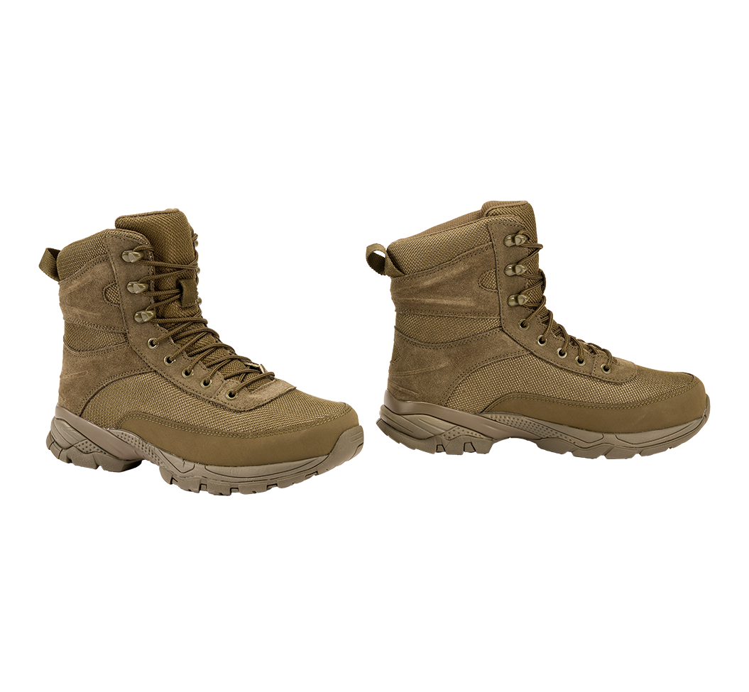 Chaussures tactiques Brandit Next Generation cuir velours et maille semelle nitrile