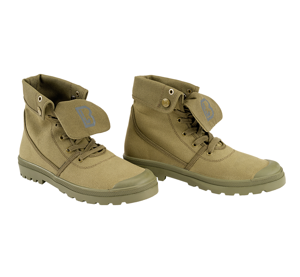 Chaussures montantes Brandit Military Canvas toile de coton tige rabattable