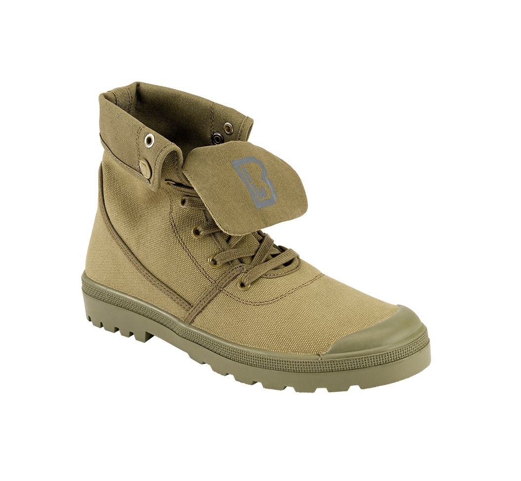 Chaussures montantes Brandit Military Canvas toile de coton tige rabattable