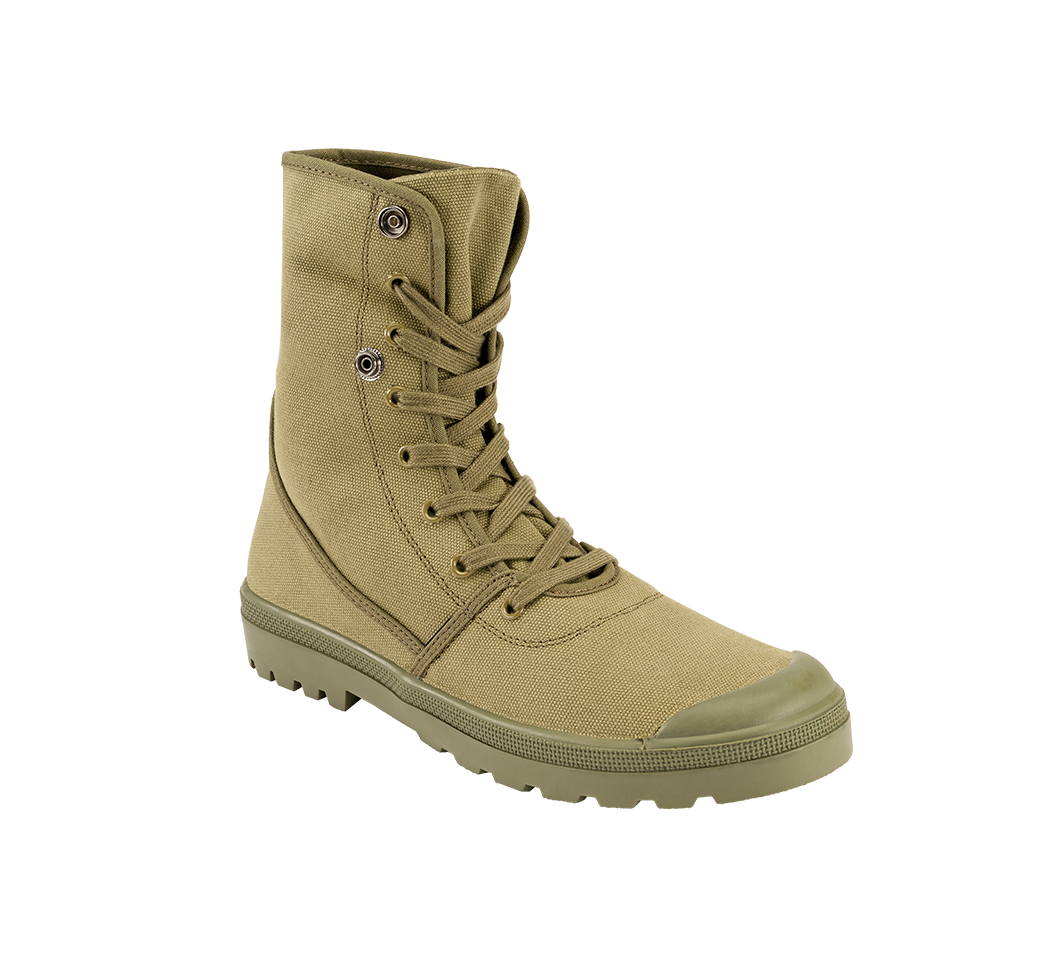 Chaussures montantes Brandit Military Canvas toile de coton tige rabattable