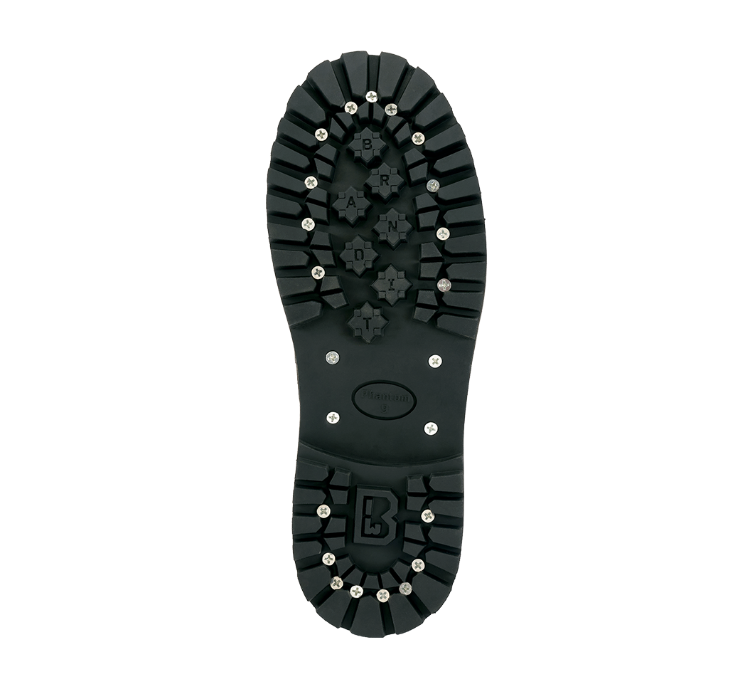 Bottines Brandit Budapester Phantom 4 œillets cuir perforé coque d'acier semelle cousue