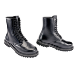 Bottes Brandit Budapester Phantom 10 œillets cuir perforé coque d'acier semelle cousue