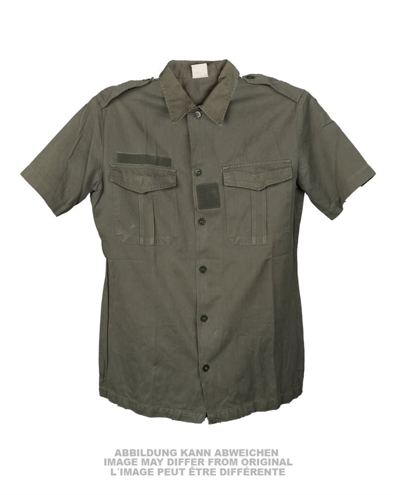 Chemise de campagne à manches courtes de l'armée française, surplus d'occasion