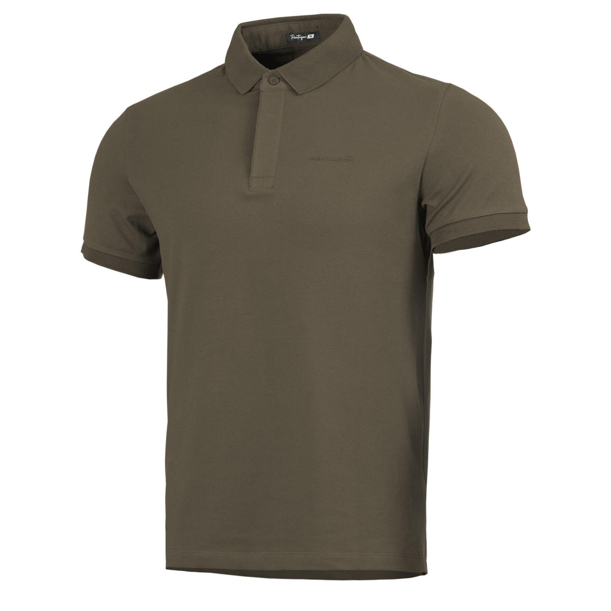 Polo Pentagon Valor en piqué de coton élasthanne 210 g/m² à patte de boutonnage cachée