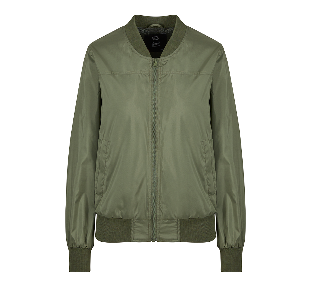 Blouson Brandit Jula coupe femme en polyester bords côtes et fermeture à glissière