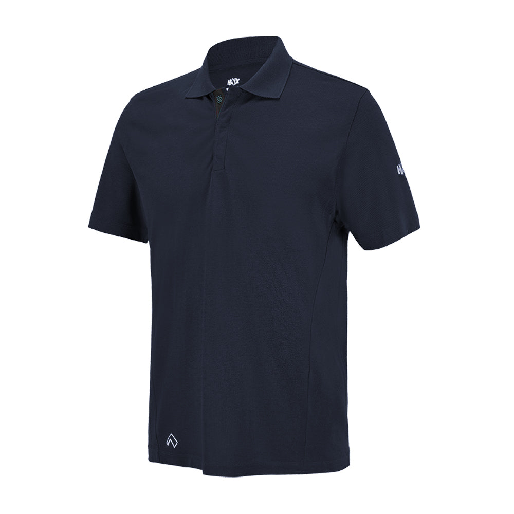 Polo Haix Flextreme coton polyester col boutonné lavable à 60 °C manches courtes