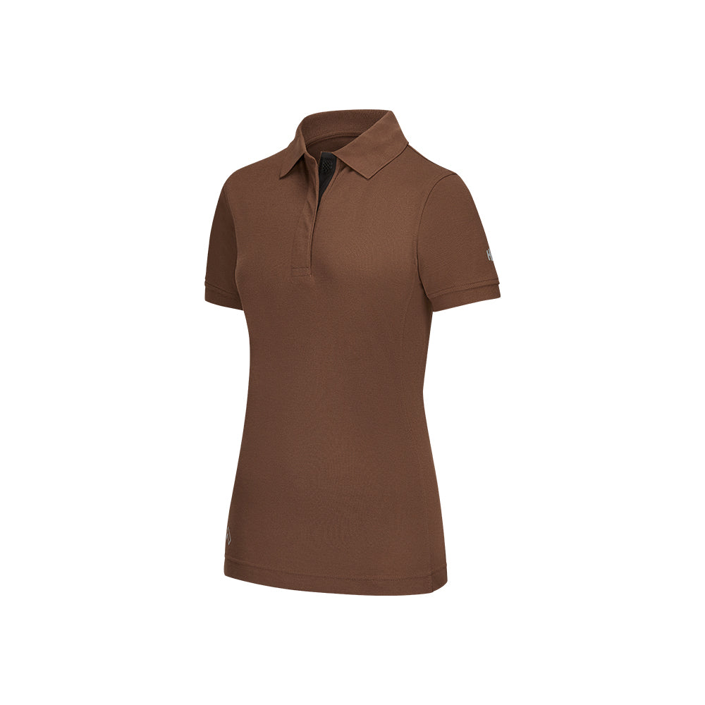 Polo femme Haix Flextreme coton polyester col à boutons lavable à 60 °C