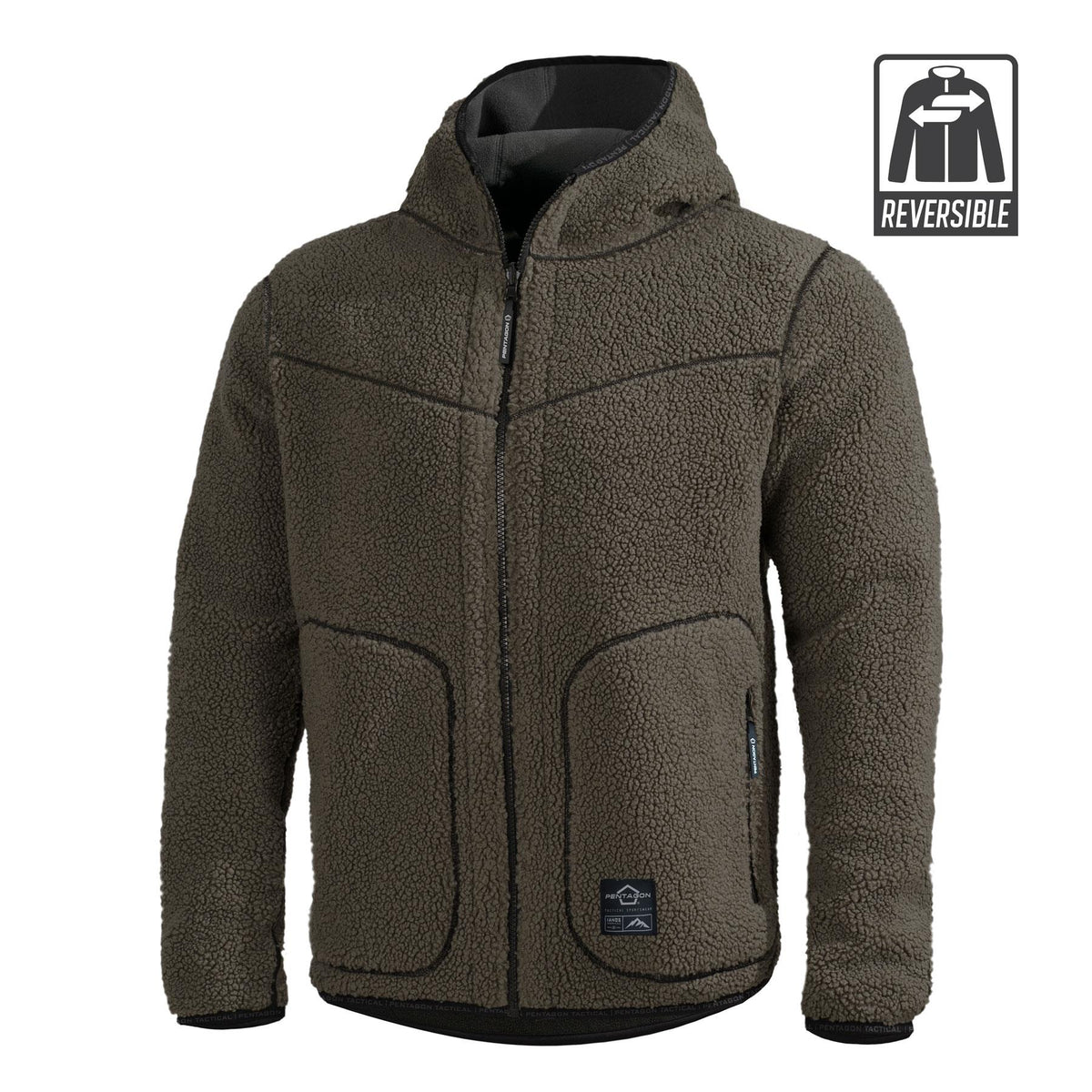 Veste polaire Pentagon Ianos Sherpa réversible 2 en 1 en polyester deux faces