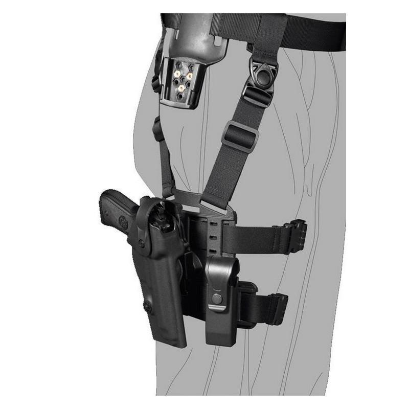 Adaptateur holster rotatif à déconnexion rapide Vega Holster R.D.Q.A. en polymère (ceinturon, cuisse, MOLLE)