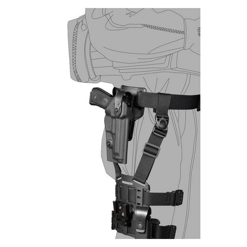 Adaptateur holster rotatif à déconnexion rapide Vega Holster R.D.Q.A. en polymère (ceinturon, cuisse, MOLLE)