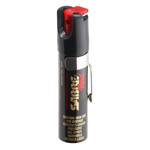 Aérosol lacrymogène Sabre Red P22 jet balistique 35 giclées 2 000 000 SHU marqueur UV