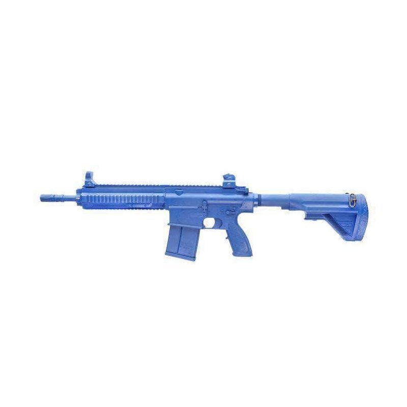 Arme d'entraînement Blueguns HK 417 crosse repliée — réplique inerte en polyuréthane renforcé acier