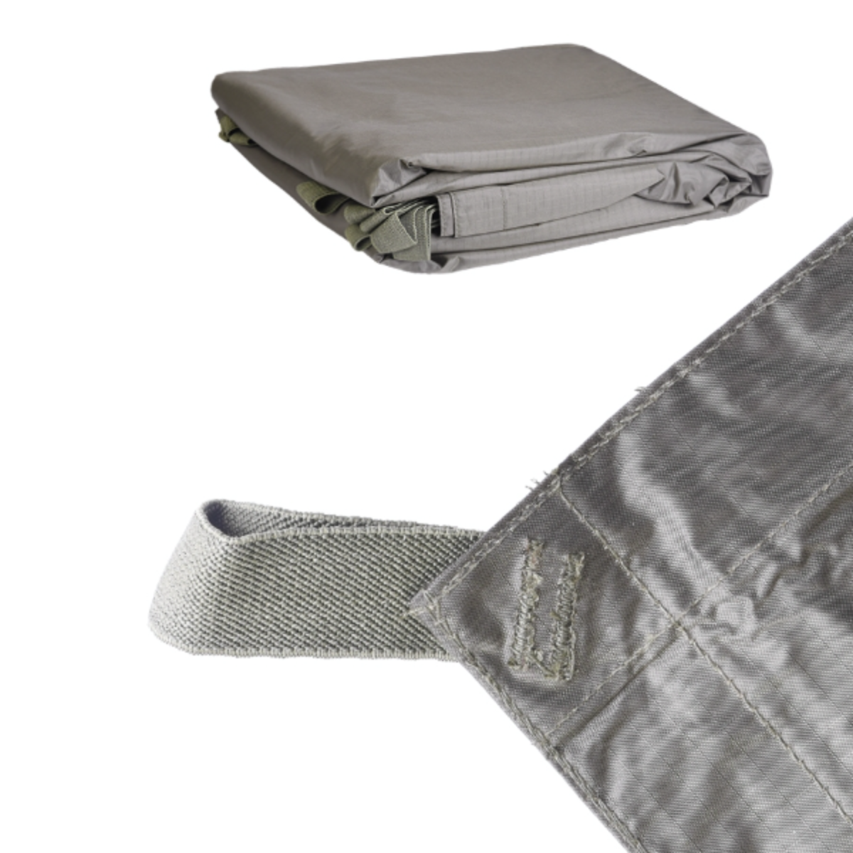 Bâche Mil-Tec Tarp polyester ripstop enduit PVC 3 × 3 m 1 500 g colonne d'eau 5 000 mm avec 19 boucles