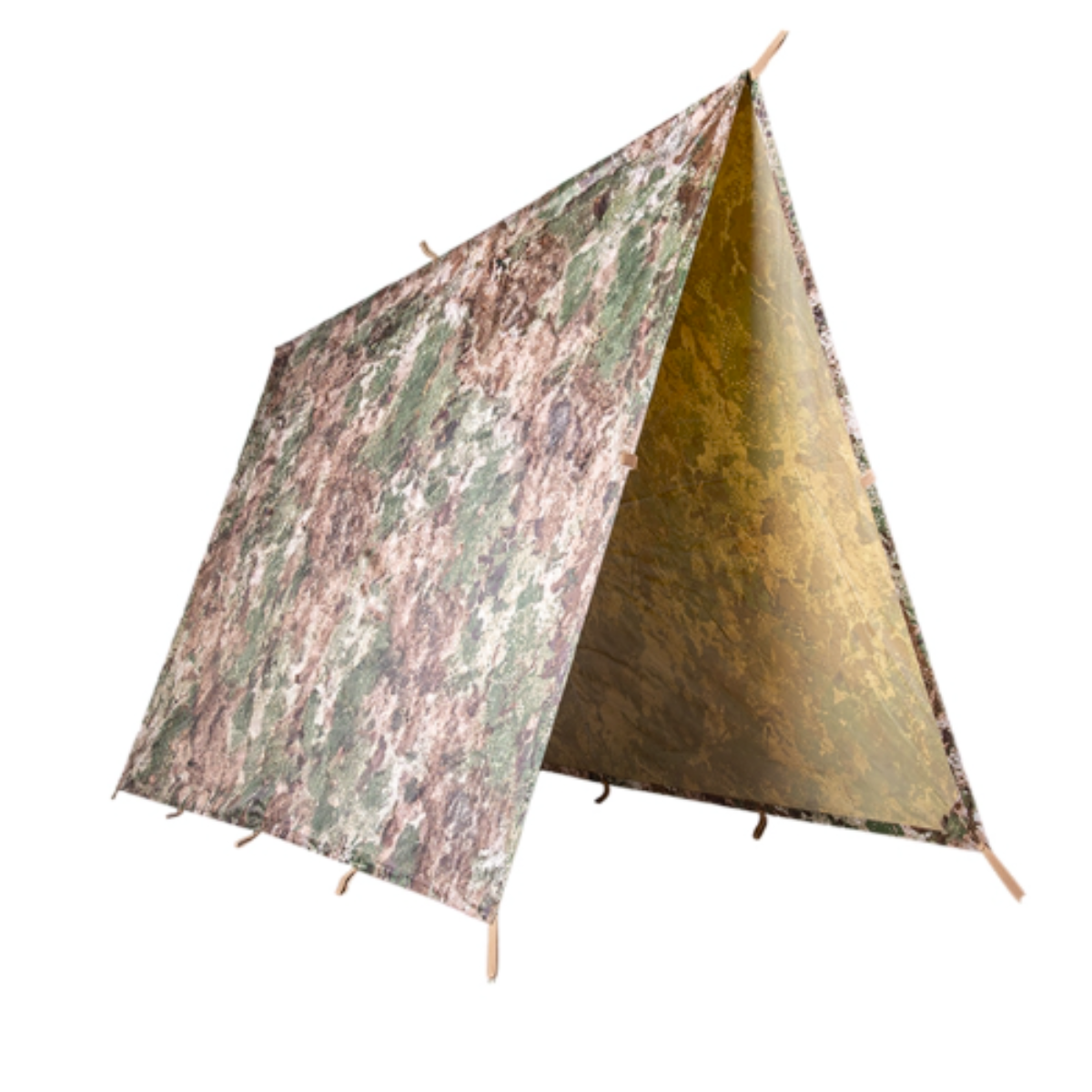 Bâche Mil-Tec Tarp polyester ripstop enduit PVC 3 × 3 m 1 500 g colonne d'eau 5 000 mm avec 19 boucles