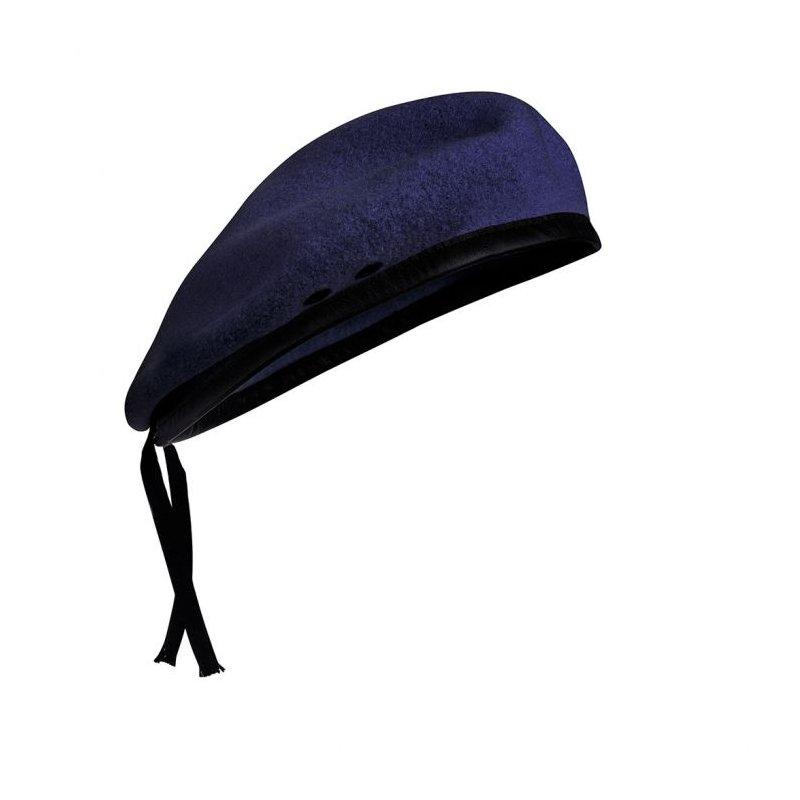 Béret Le Centurion BFA en laine mérinos, bord cuir et doublure acétate