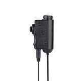 Boîtier PTT Earmor M52 avec bouton déporté M50 et connectique radio 14 broches