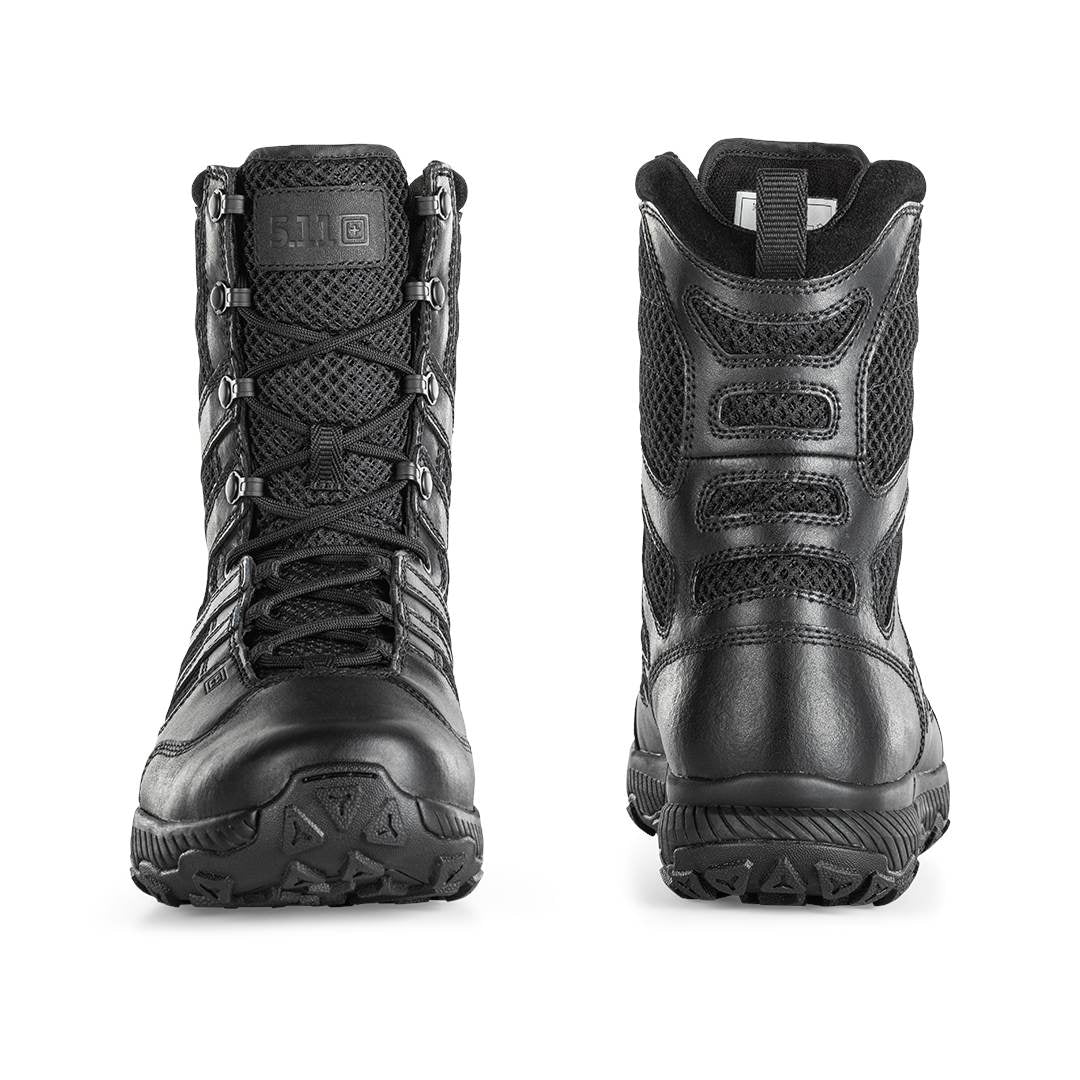 Bottes Taclite 2.0 8 pouces 5.11 Tactical cuir pleine fleur plaque ATLAS sans PFAS