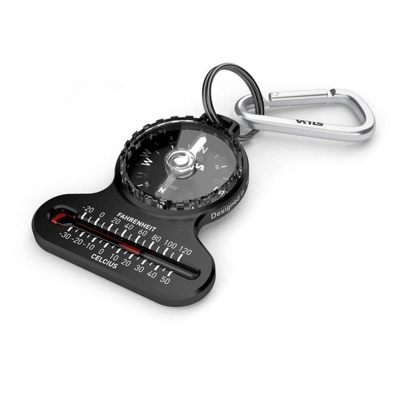 Boussole Silva Carabiner 10 avec thermomètre et mousqueton compacte