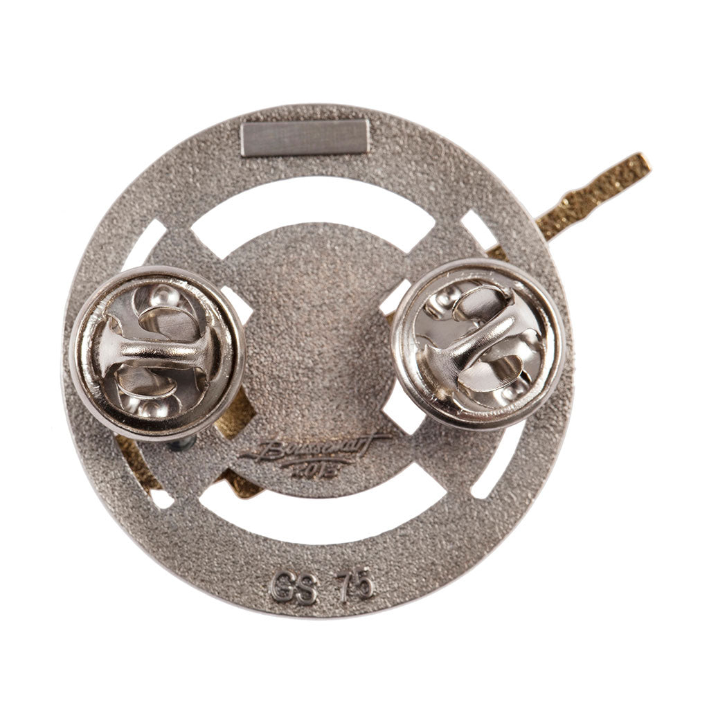 Brevet de canon de 20 mm Boussemart insigne en zamac injecté à revers clou laiton