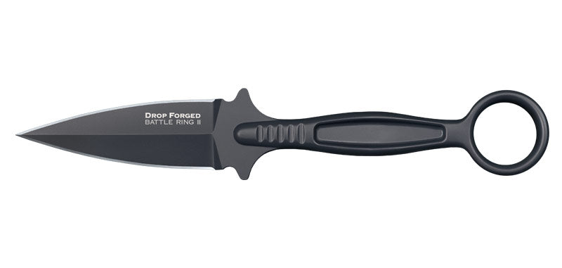 Couteau de lancer Cold Steel Drop Forged Battle Ring II acier 52100 High Carbon lame 89 mm