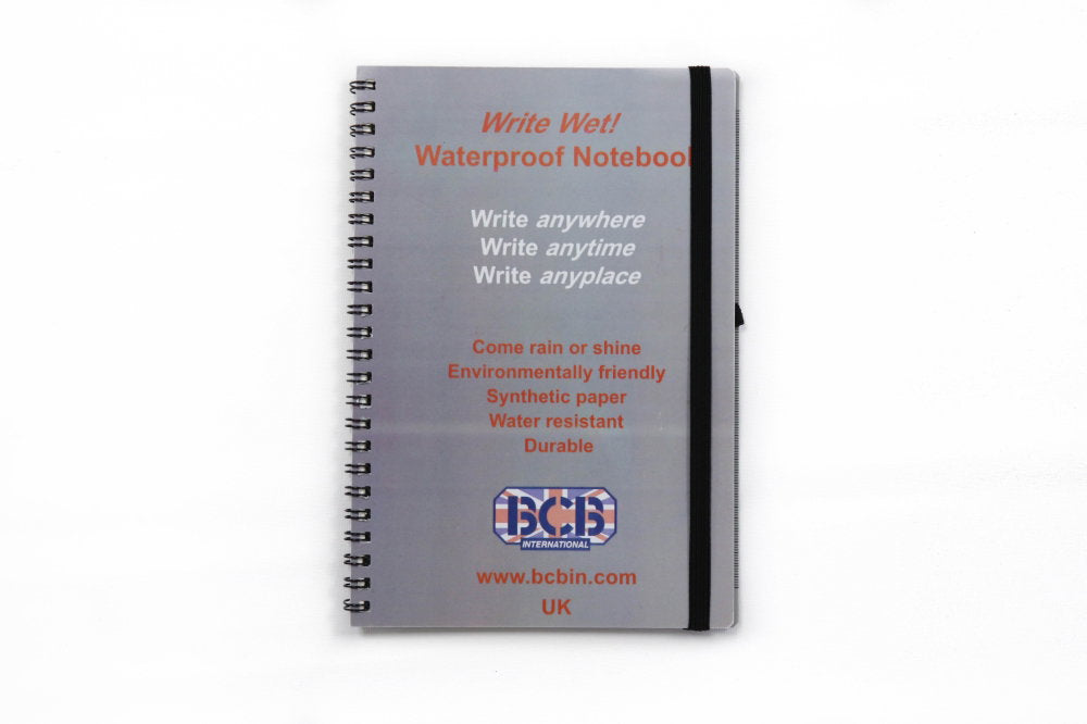 Carnet de notes BCB Write Wet en papier imperméable recyclable avec crayon fourni