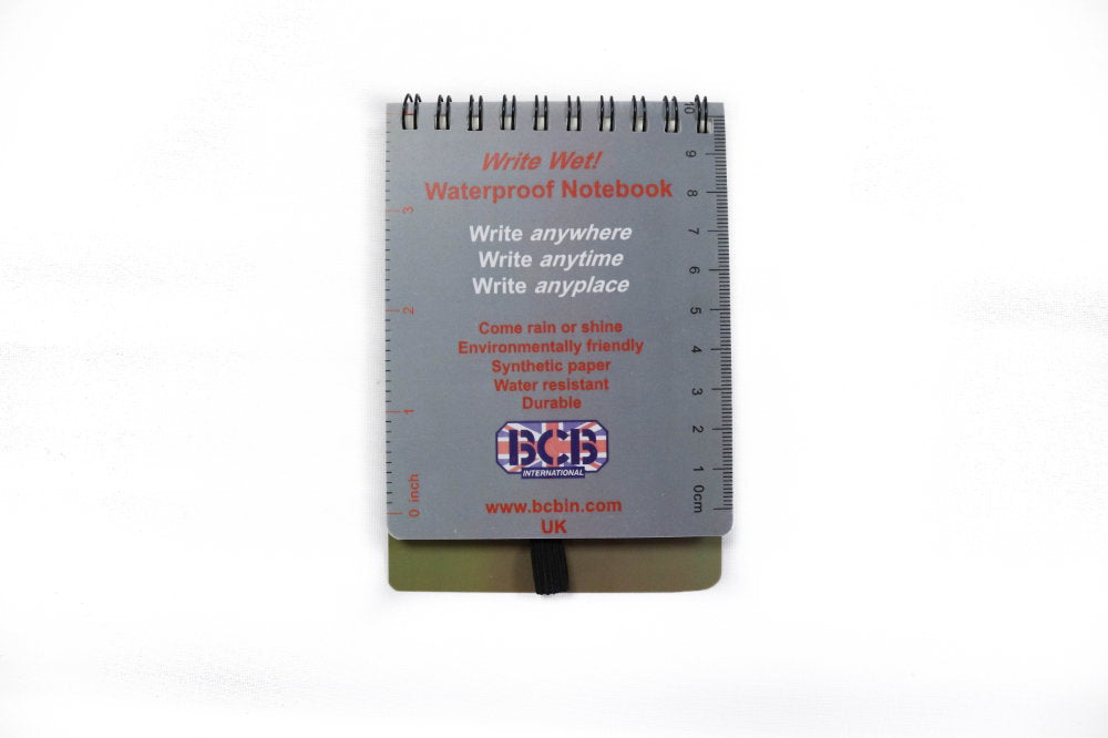 Carnet de notes BCB Write Wet en papier imperméable recyclable avec crayon fourni