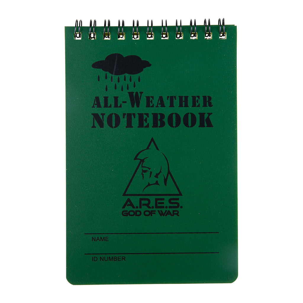 Carnet étanche Ares grand modèle pour la prise de notes sous la pluie au crayon