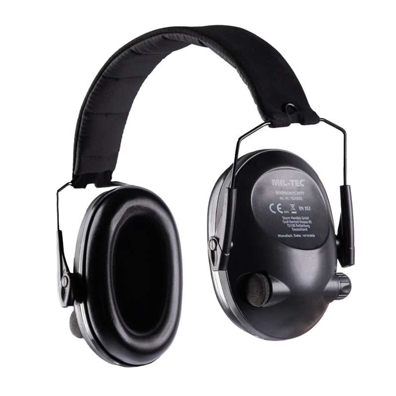 Casque anti-bruit actif Mil-Tec conforme SNR 25 dB