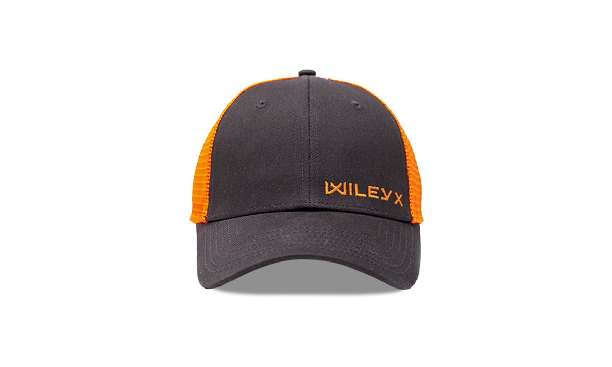 Casquette Trucker Wiley X 6 panneaux à visière pré-courbée et maille arrière aérée