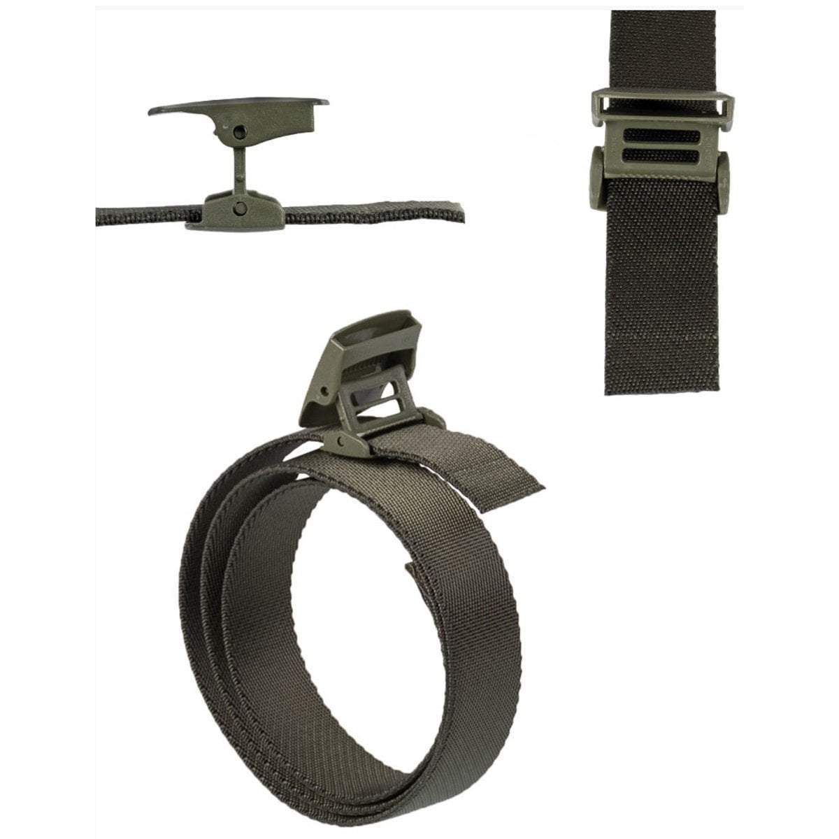 Ceinture Mil-Tec Elastic Quick Release nylon 3,8 cm × 130 cm avec boucle YKK plastique