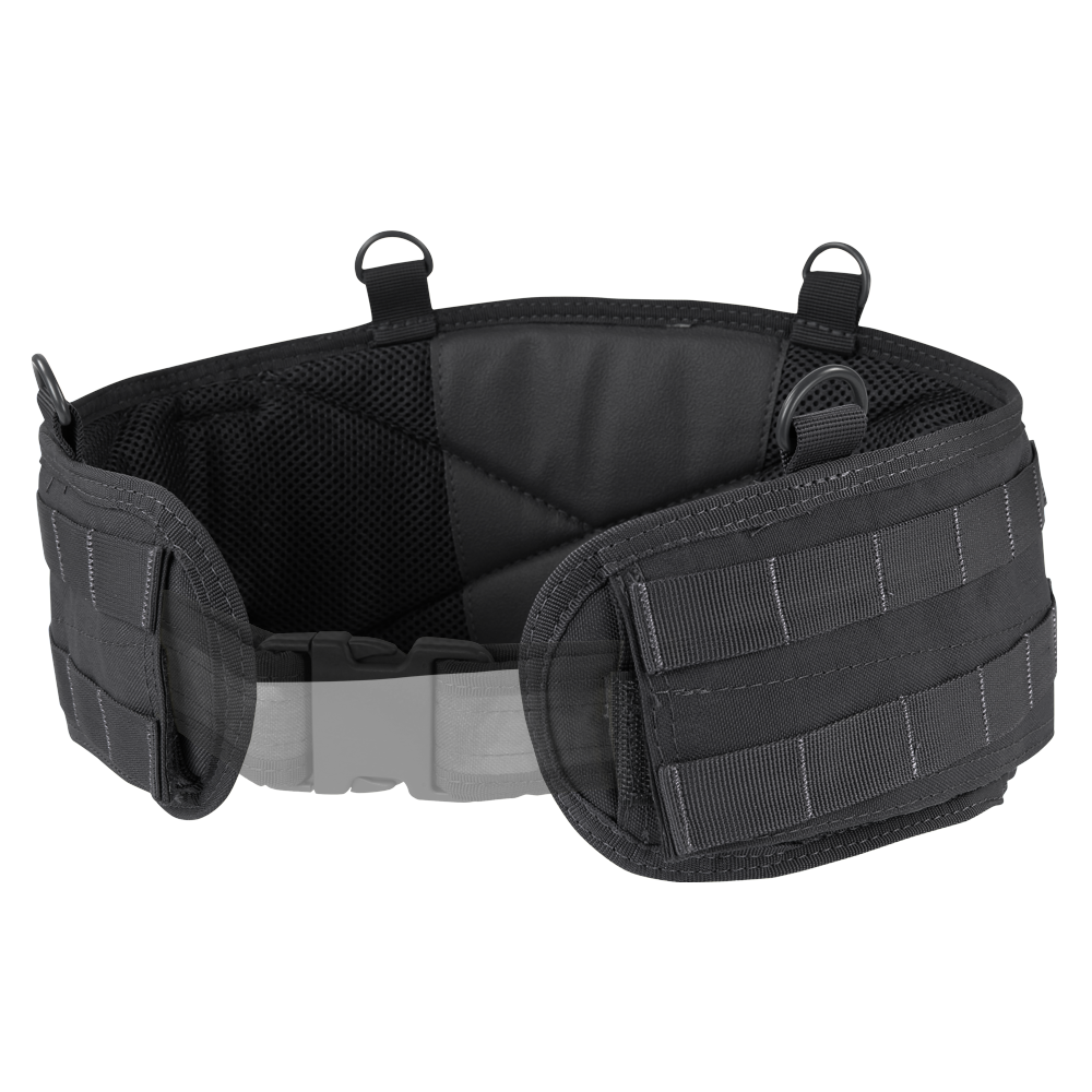 Ceinturon de combat Condor Battle Belt Gen II galbé deux rangées MOLLE anneaux en D