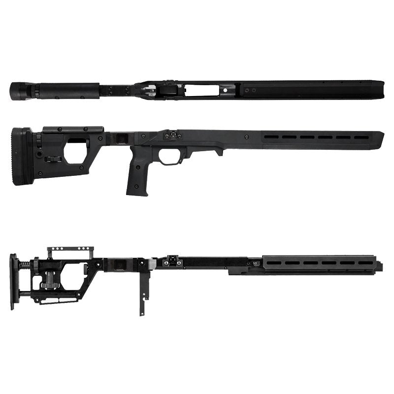 Châssis Hunter Pro Magpul à crosse fixe pour Remington 700 Short Action avec chargeur