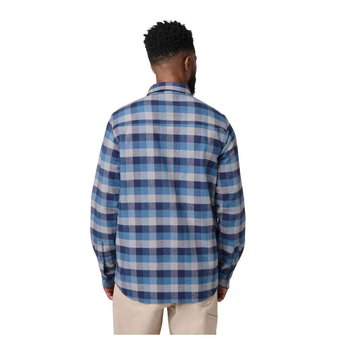 Chemise Lester Flannel 5.11 Tactical en coton épais à patte RAPIDraw