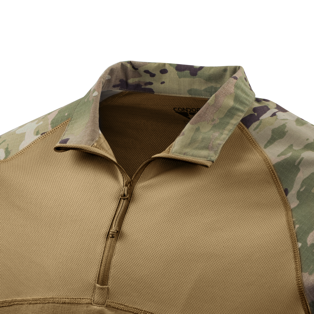 Chemise de combat Condor Combat Shirt Gen II manches longues col à glissière quart de hauteur