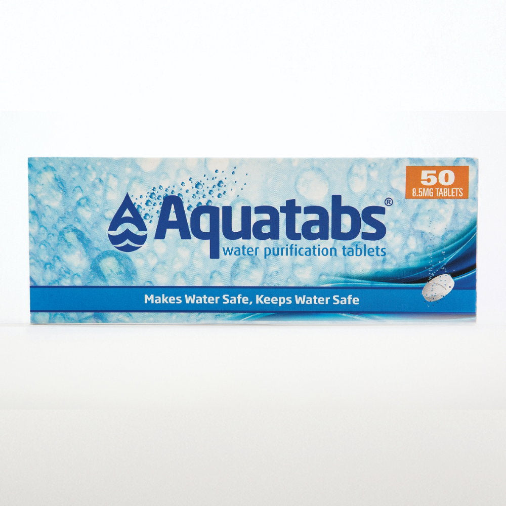Comprimés de purification d'eau BCB Aquatabs 8,5 mg désinfection en 30 minutes