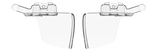 Coques latérales fixes Wiley X pour lunettes WX Ultra protection périphérique