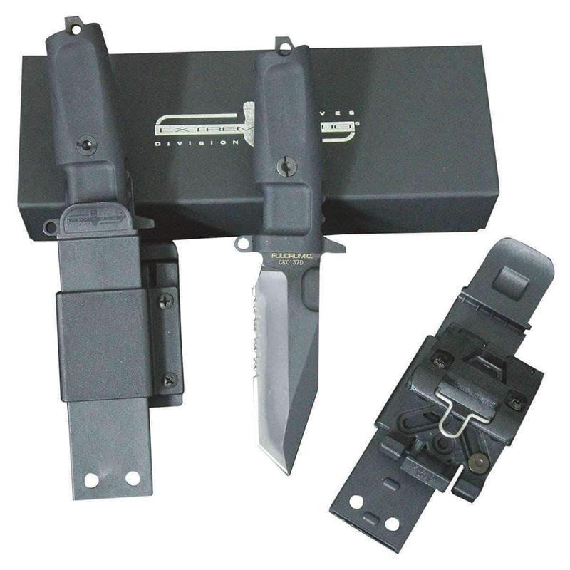 Couteau à lame fixe Extrema Ratio Fulcrum C Testudo tanto acier N690 lame 110 mm traitement renforcé