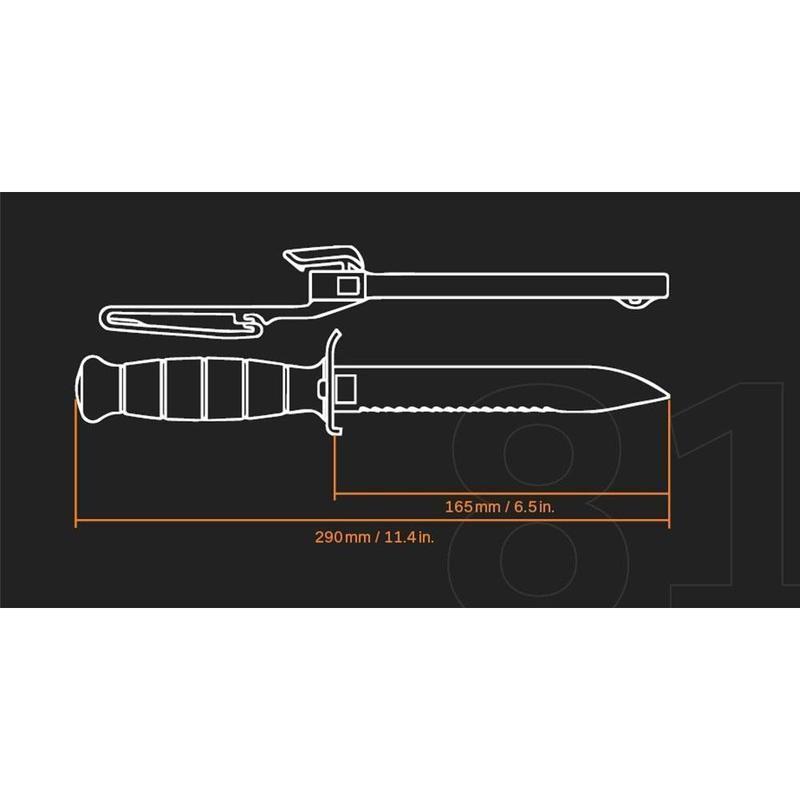 Couteau de survie Glock FM 81 avec scie