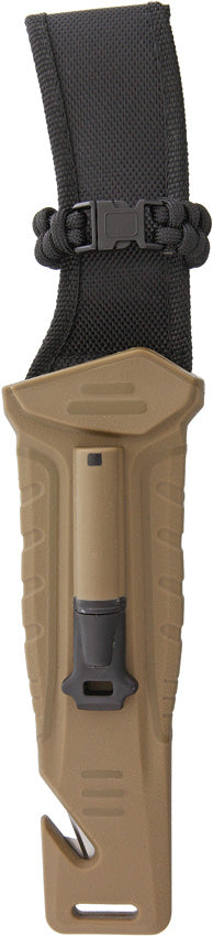 Couteau de survie StatGear Surviv-All lame drop point 102 mm manche caoutchouc