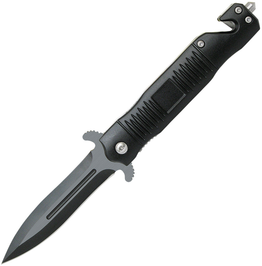 Couteau pliant ABKT TAC Stiletto acier 8Cr13MoV lame 89 mm manche aluminium