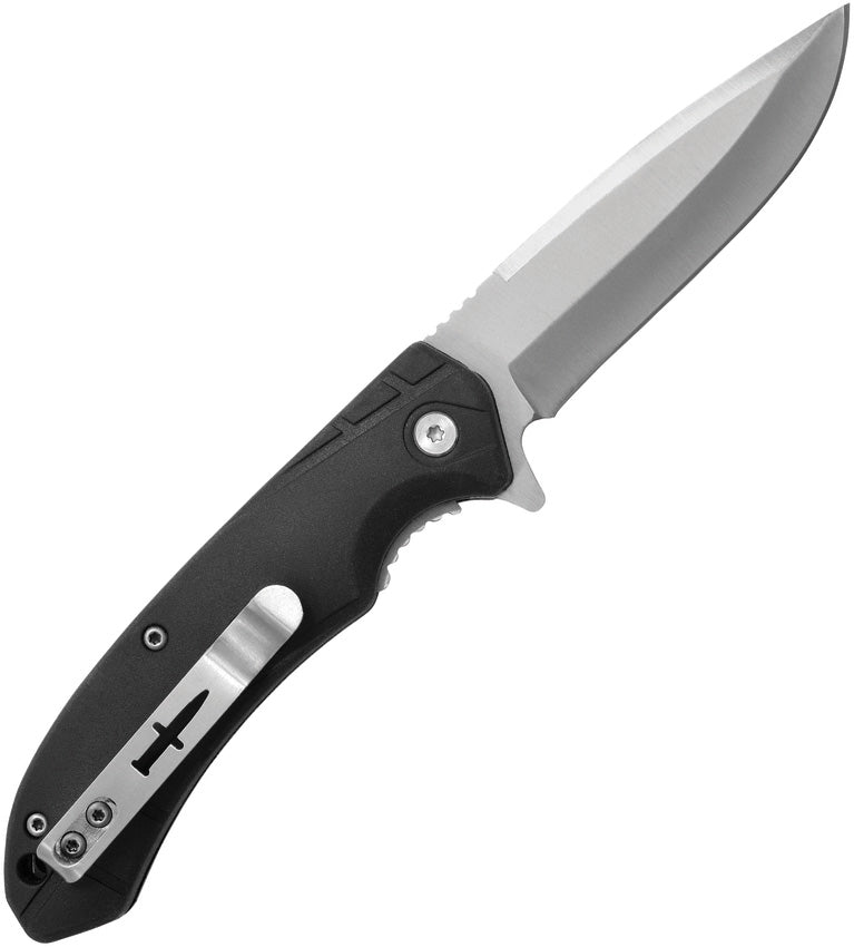 Couteau pliant Camillus Griddy acier 420 lame drop point 83 mm manche caoutchouc