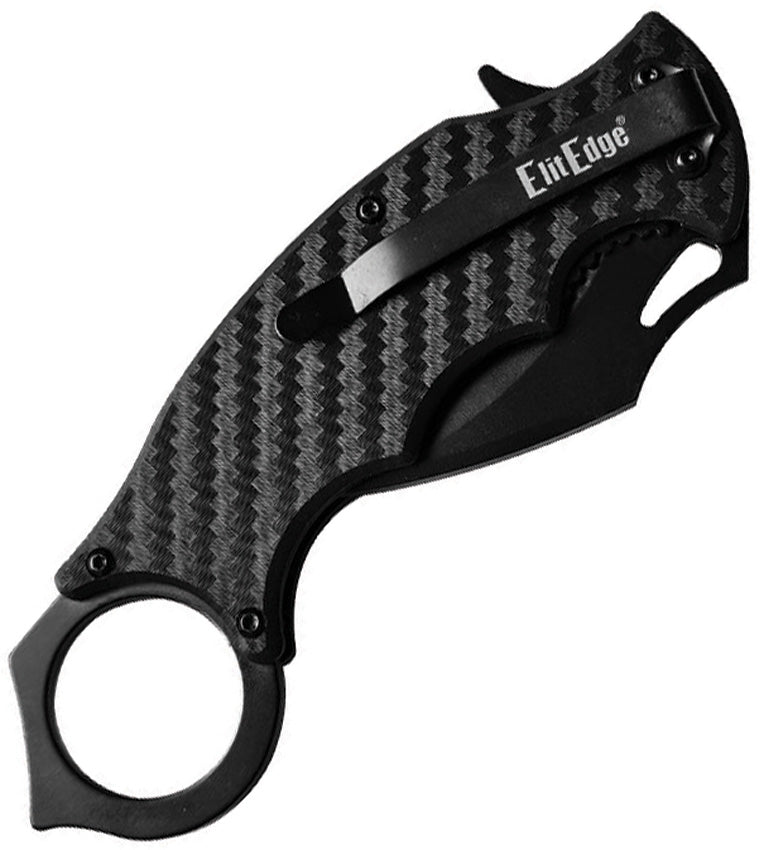 Couteau pliant ElitEdge Karambit 10-B020 acier 8Cr13MoV lame karambit 64 mm