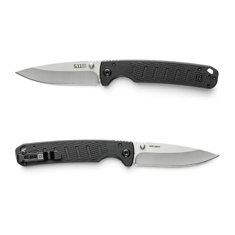Couteau pliant Icarus DP 5.11 Tactical lame 84 mm acier 8Cr13MoV clip ambidextre