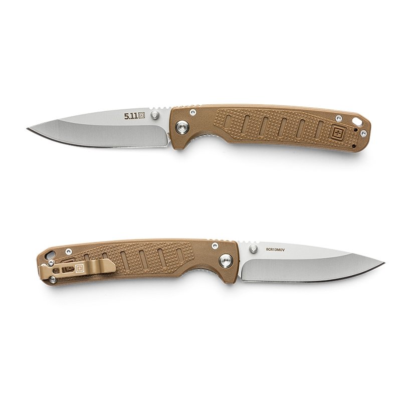 Couteau pliant Icarus DP 5.11 Tactical lame 84 mm acier 8Cr13MoV clip ambidextre