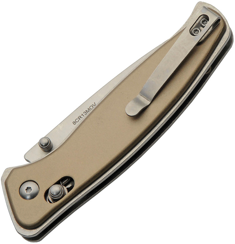 Couteau pliant Rite Edge RUC-4006 acier 8Cr13MoV lame 83 mm manche aluminium